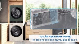 Tháp Giặt Sấy LG Inverter WashTower Giặt 14Kg Sấy 10Kg WT1410NHEG
