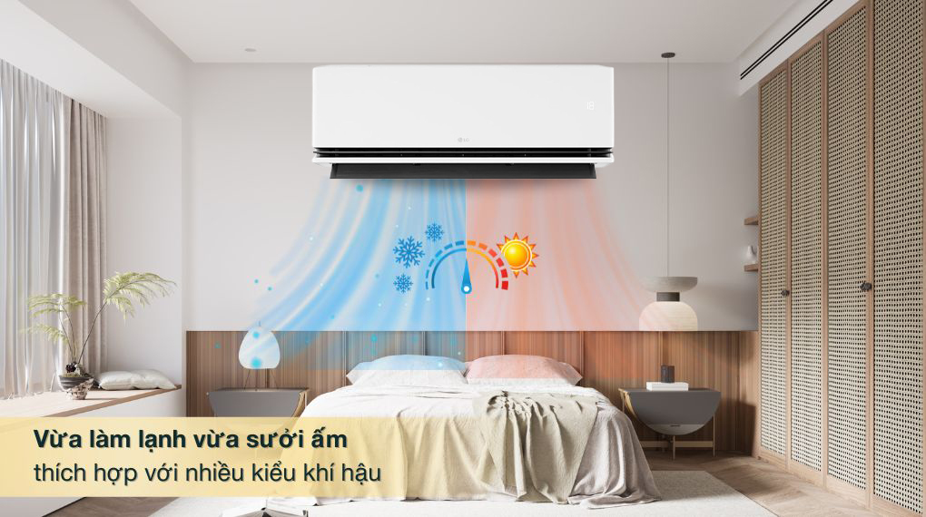 Điều Hòa LG 9000BTU 2 Chiều Inverter IDH09M1