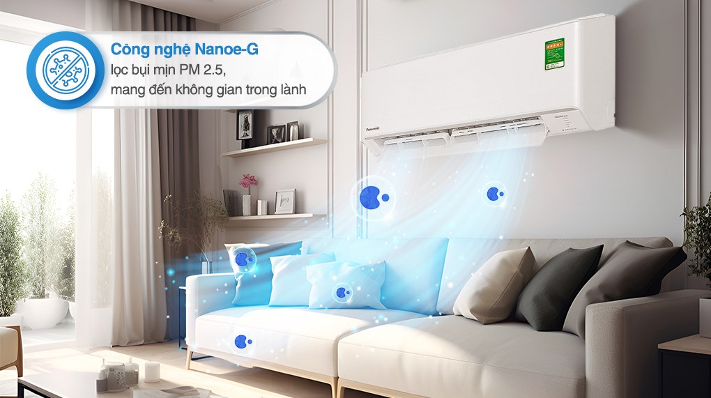 Điều hòa Panasonic U12BKH-8 Inverter lọc không khí hiệu quả