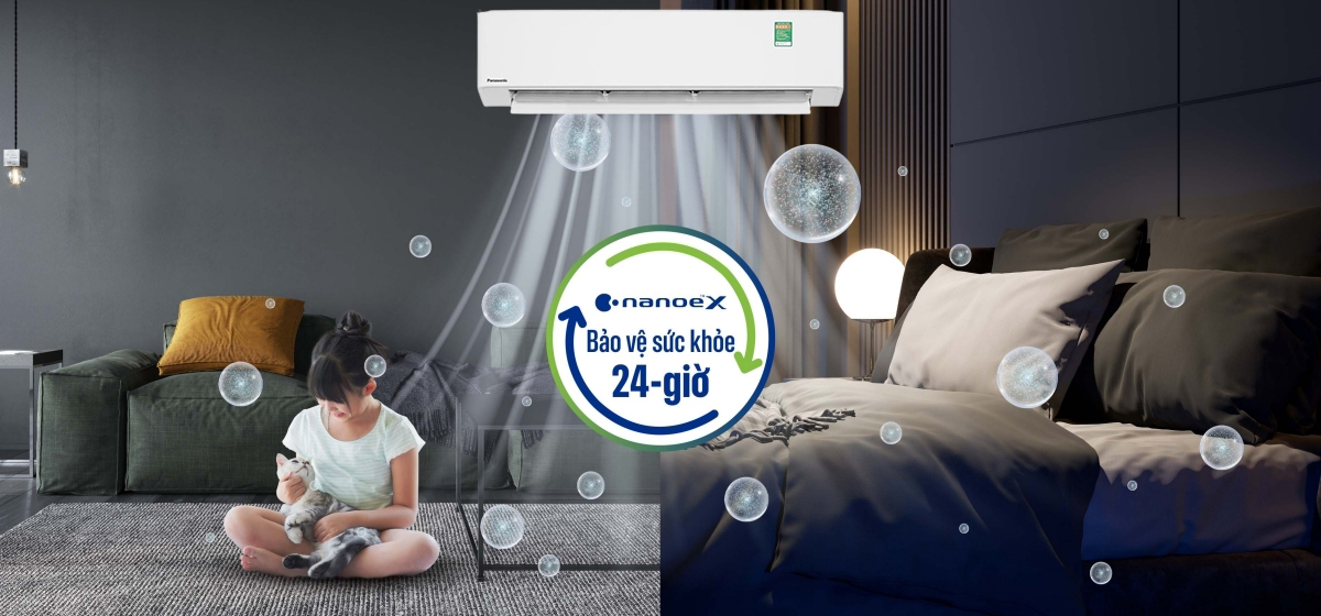 Điều hòa Panasonic U18BKH-8 Inverter lọc không khí, bảo vệ sức khỏe cho người dùng