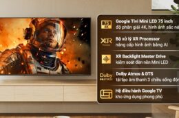 Google Tivi Sony K-75XR50 4K: Mang đến giải trí trọn vẹn