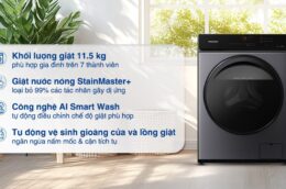 Khám phá những ưu điểm nổi bật có trên máy giặt Panasonic NA-V115FA1LV Inverter