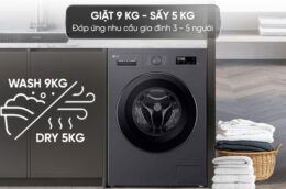 Máy giặt sấy LG FB1209D5M: Giải pháp tối ưu bảo vệ áo quần
