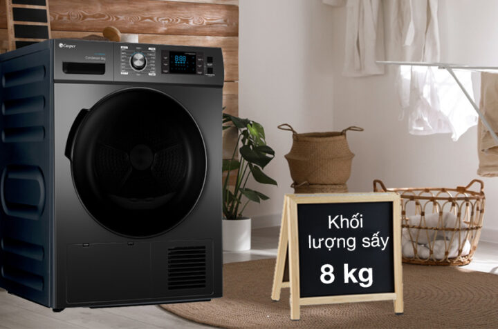 Những lý do nên lựa chọn máy sấy Casper 8kg TD-80CGB cho gia đình
