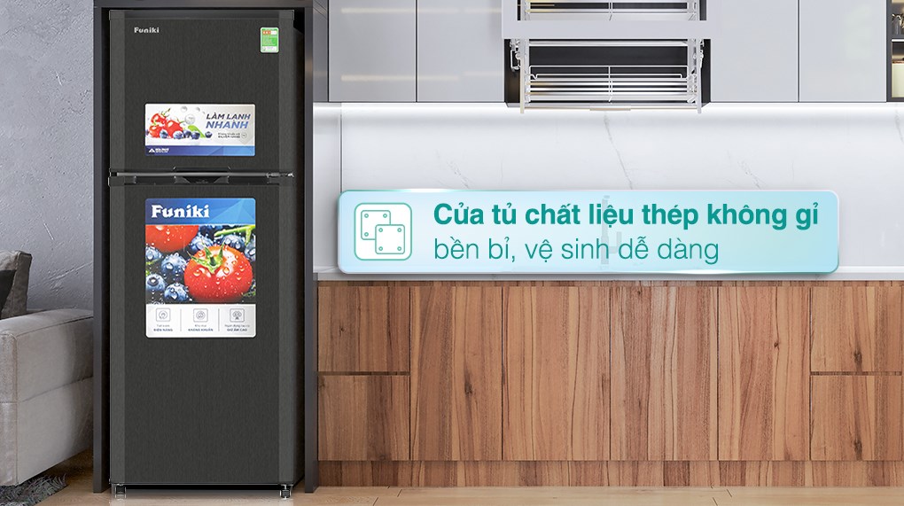 Tủ lạnh Funiki HR T6209TDG thiết kế nhỏ gọn, tiết kiệm không gian