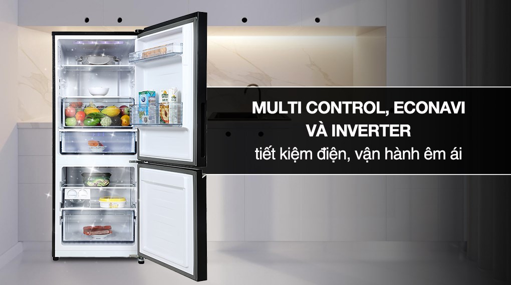 Tủ lạnh Panasonic NR-BV281BVKV Inverter tiết kiệm điện năng hiệu quả