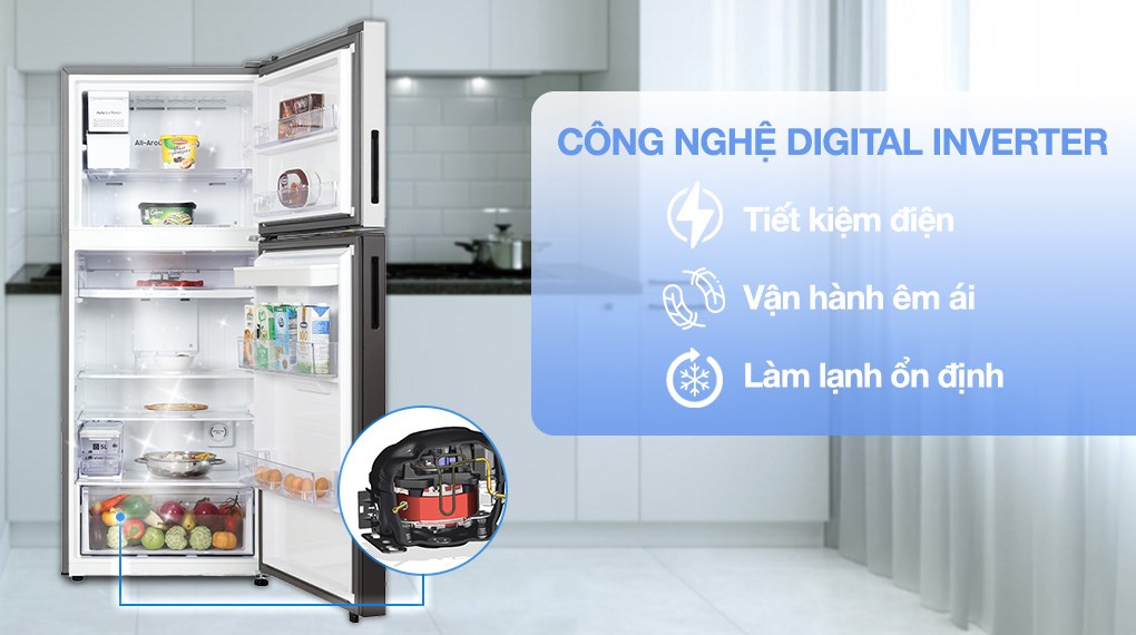 Tủ lạnh Samsung RT38CB6784C3SV Inverter tiết kiệm điện năng vượt trội