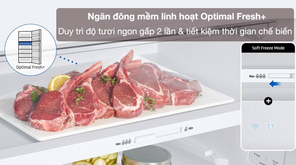 Tủ lạnh Samsung RT42CB6784C3SV Inverter bảo quản thực phẩm hiệu quả