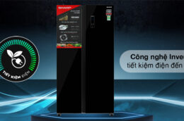 Tủ lạnh Sharp SJ-SBX440VG-BK: Dung tích lớn, bảo quản hiệu quả