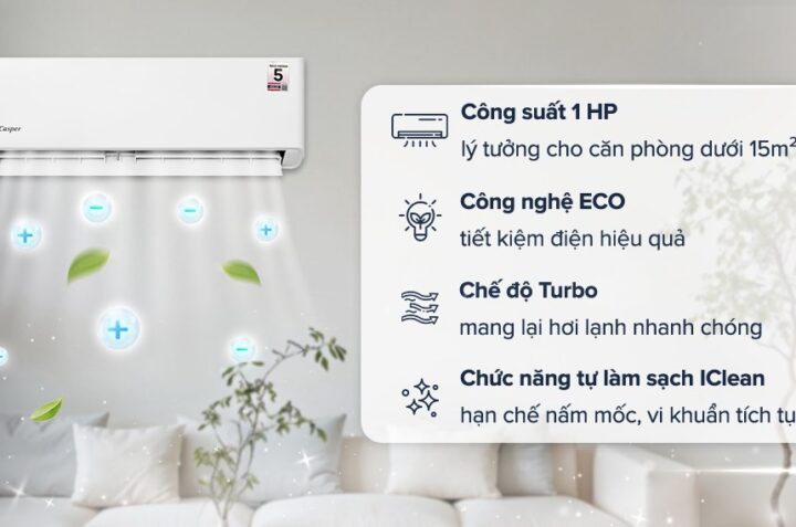 Điều hòa Casper 9000BTU SC-09FB36A: Giá rẻ, làm mát nhanh, có đáng mua?
