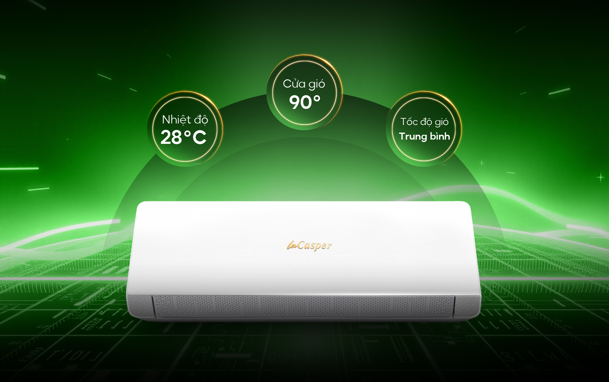 Điều hòa Casper 9000BTU XC-09IU38 siêu tiết kiệm điện