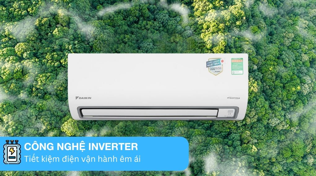 Khả năng tiết kiệm điện vượt trội của điều hòa Daikin FTKB25ZVMV Inverter