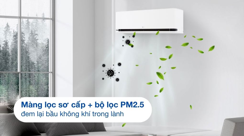 Điều hòa LG IPC09M1 9000BTU lọc không khí trong lành, bảo vệ sức khỏe