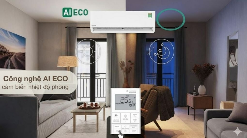 Điều hòa Panasonic XU12BKH-8 12000BTU tiết kiệm điện năng vượt trội, vận hành êm ái