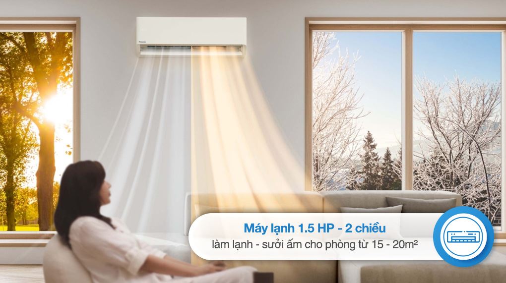 Điều Hòa Panasonic Inverter 12000Btu 2 Chiều CS-XZ12BKH-8