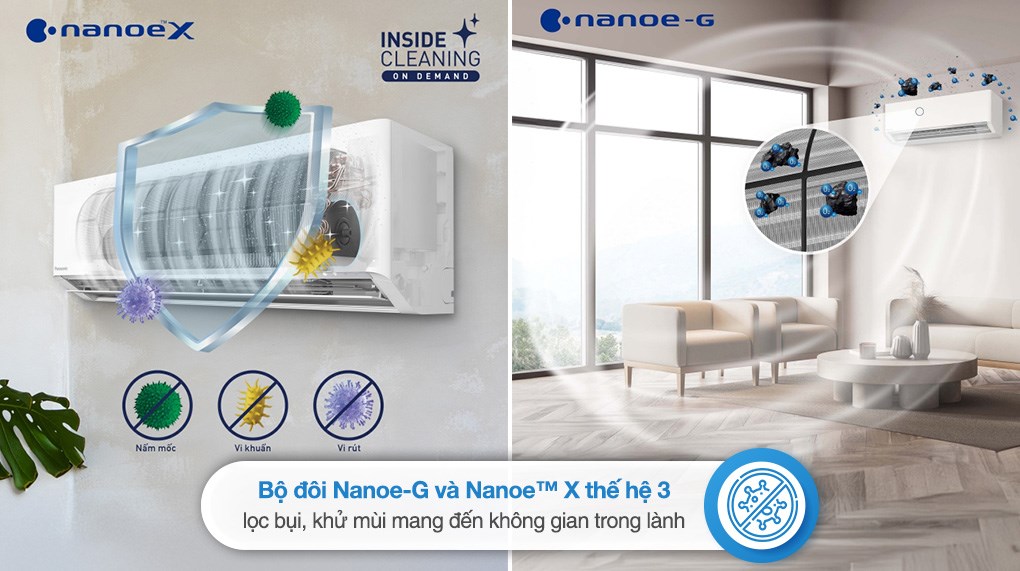 Điều hòa Panasonic CS-XZ9BKH-8 mang đến không gian sống trong lành, an toàn sức khỏe