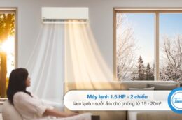 Gợi ý 3 mẫu điều hòa 12000BTU 2 chiều đáng mua cho mùa đông