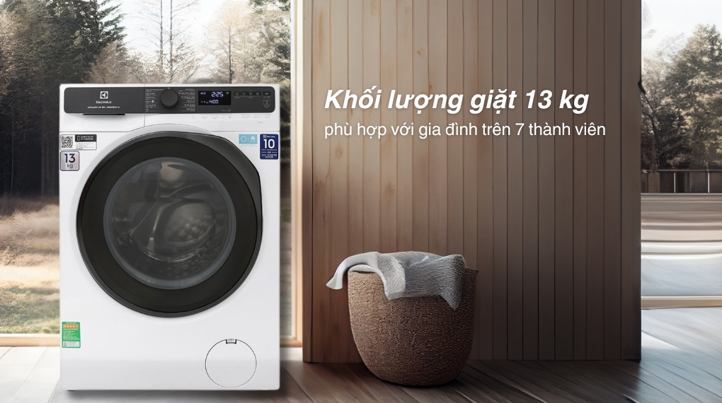 Máy giặt Electrolux EWF1343R7WC 13kg dung tích giặt lớn, đáp ứng mọi nhu cầu giặt giũ của người dùng