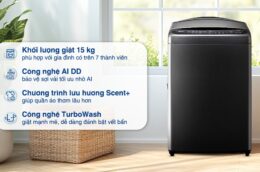 Máy giặt LG TV2515DV5J 15kg: Sự lựa chọn tuyệt vời cho gia đình đông người