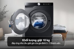 Máy giặt Samsung WW10DG6U34LBSV 10kg: giặt sạch hiệu quả, tiết kiệm điện vượt trội
