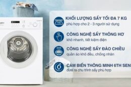 Máy sấy Whirlpool AWD712S2 7kg: giá rẻ nhưng chất lượng tốt