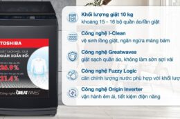 Những lý do khiến máy giặt Toshiba AW-DM1100PV(KK) 10kg được ưa chuộng