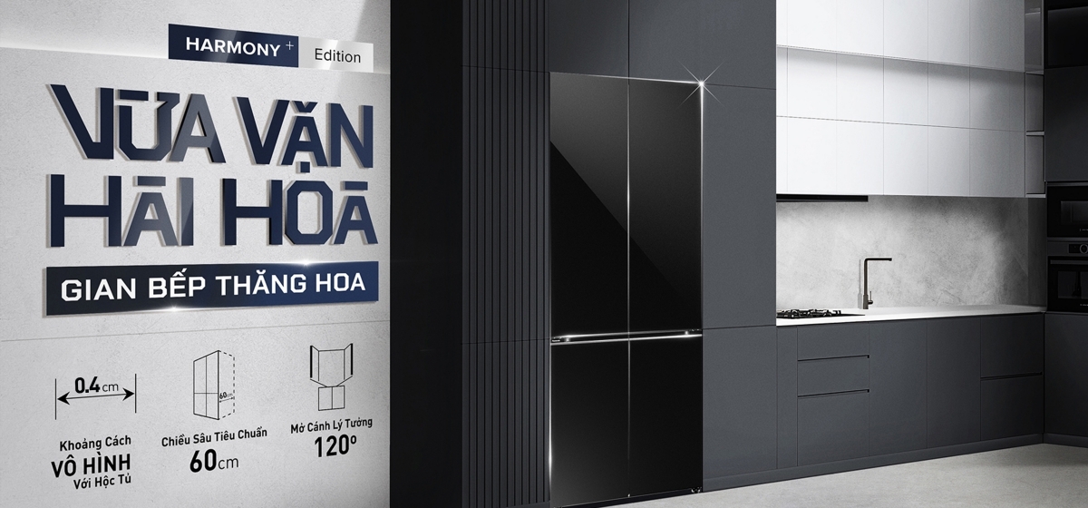 Tủ lạnh Panasonic NR-X561BK-VN thiết kế Multi Door cao cấp, tăng thẩm mĩ cho không gian nội thất