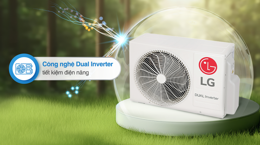 Điều hòa LG IEC18M1 Inverter tiết kiệm điện vượt trội, vận hành êm ái