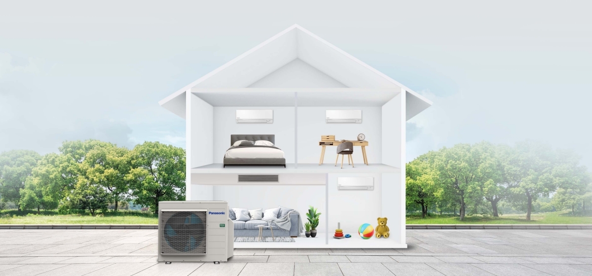 Điều hòa Multi Panasonic CU-4U34YBZ kết nối 4 dàn lạnh giúp tiết kiệm không gian