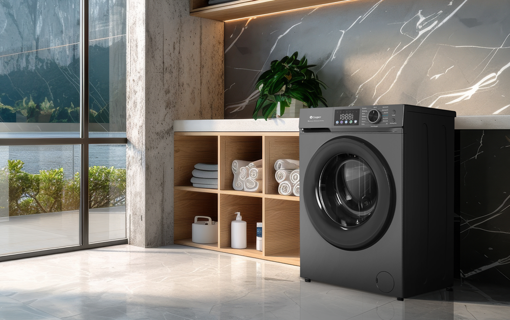 Máy giặt Casper WF-D95VGR1 thiết kế đẹp mắt, nâng tầm không gian sống