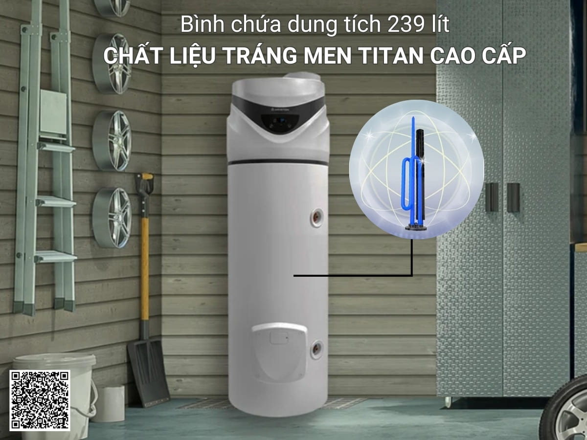 Bình Nóng Lạnh Ariston NUOS PRIMO HC A+ 200 200 Lít