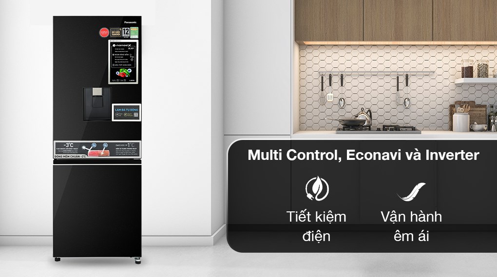 Tủ lạnh Panasonic NR-BV331WGKV Inverter tiết kiệm điện vượt trội, tối ưu chi phí hàng tháng