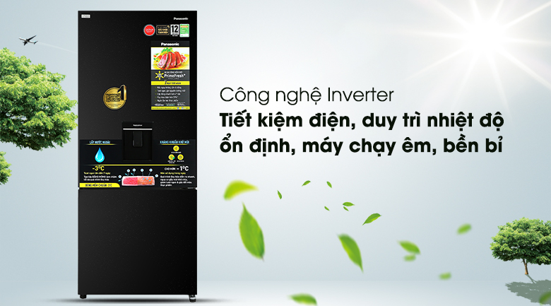 Tủ lạnh Panasonic NR-BX421GPKV Inverter tiết kiệm điện, vận hành êm ái