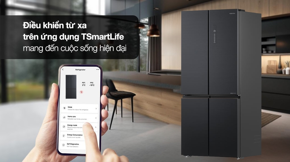 Tủ Lạnh Toshiba Inverter Multi Door 515 Lít GR-RF677WI-PMV(06)-MG