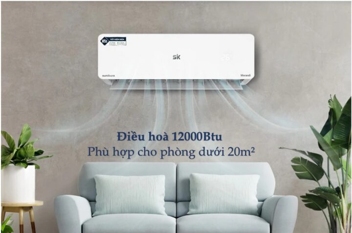 TOP 3 điều hòa 12000BTU chất lượng tốt nên mua cho phòng dưới 20m2