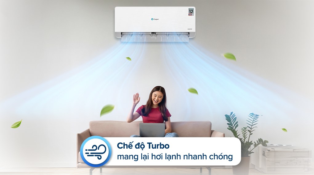 Điều hòa Casper 9000BTU QH-09IU36A sưởi ấm - làm mát linh hoạt mang đến sự thoải mái dễ chịu quanh năm