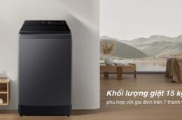 Gia đình đông người? Máy giặt Samsung WA80F15S5CSV 15kg là giải pháp hoàn hảo