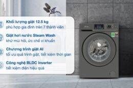 Máy giặt Casper Inverter WF-D125VGR1 có tốt không?