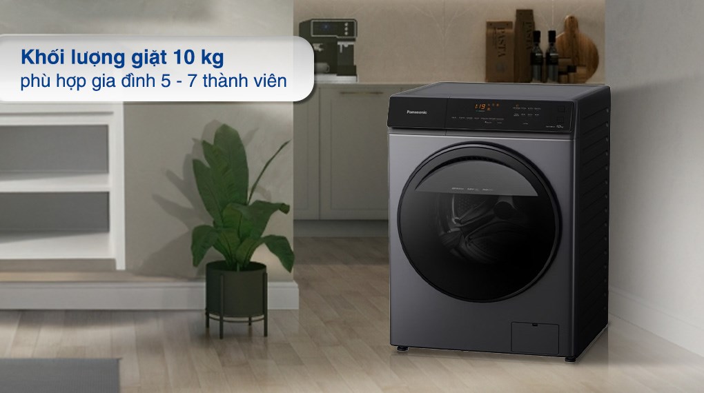 Máy giặt Panasonic NA-V10FA1LVT 10kg khối lượng giặt lớn, đáp ứng nhu cầu giặt giũ thoải mái cho người dùng