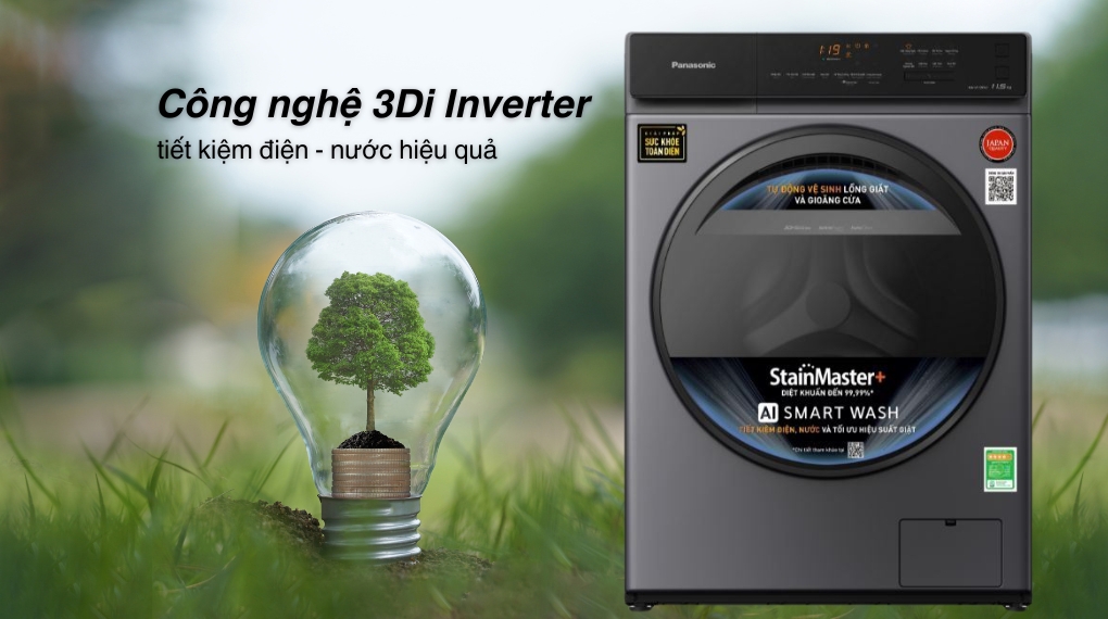 Máy giặt Panasonic NA-V115FA1LV 11.5kg tiết kiệm điện