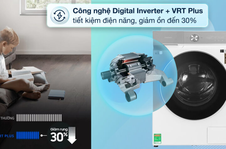 Máy giặt Samsung 14kg WW14BB944DGH/SV: Lựa chọn cho gia đình đông người