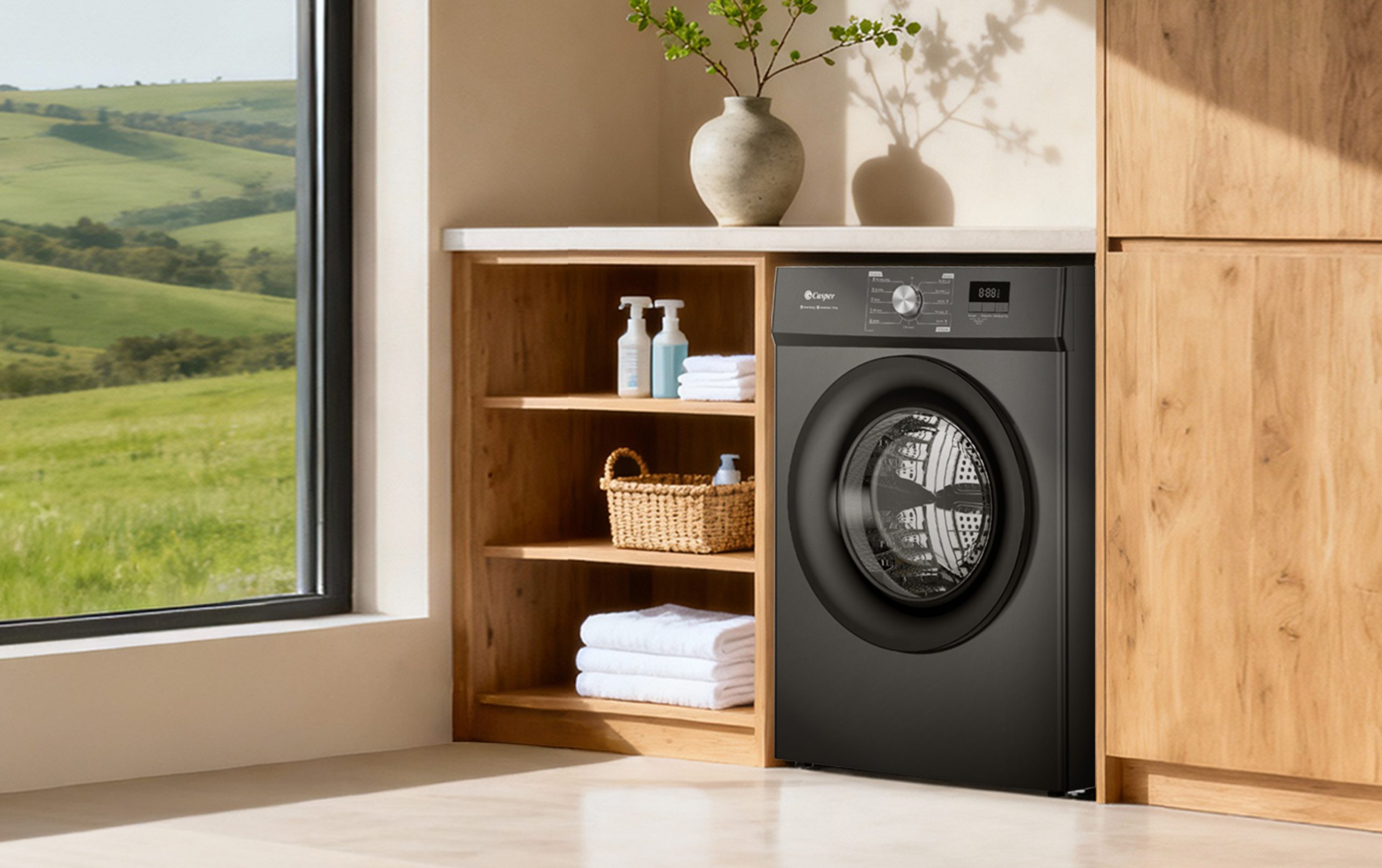 Máy sấy Casper 9kg TD-E9VG1 thiết kế hiện đại