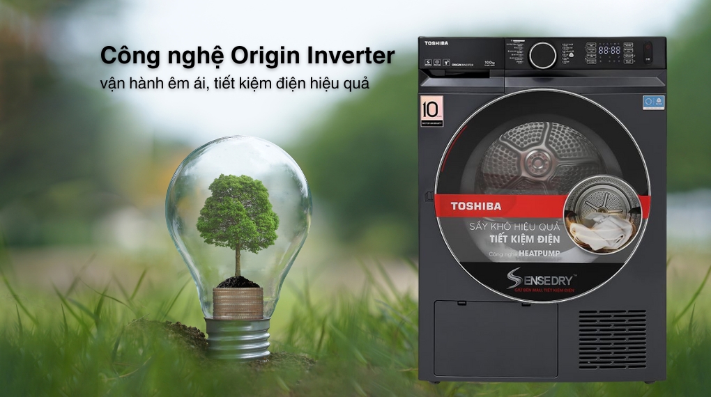 Máy Sấy Quần Áo Toshiba Inverter 8Kg TD-T21B90HWV(MG)