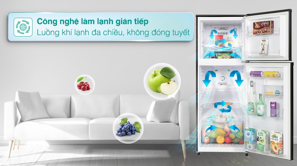 Tủ lạnh Funiki HR T8209TDG 209 lít bảo quản hiệu quả, dung tích phù hợp cho gia đình ít người