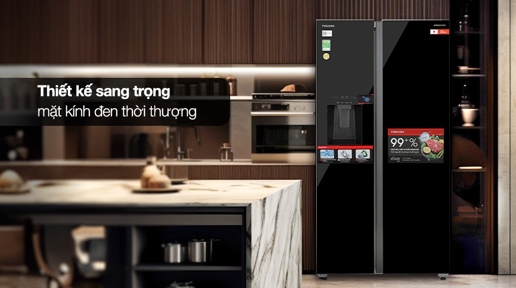 Tủ lạnh Toshiba GR-RS755WIA-PGV(22)-XK 568 lít dung tích lớn, bảo quản lượng lớn thực phẩm
