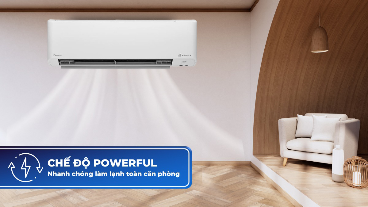 Điều hòa Daikin 18000BTU FTKY50ZVMV làm mát nhanh chóng, đem đến không gian dễ chịu