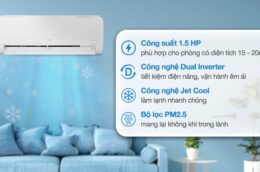 Điều hòa LG IEC12M1 12000BTU: Làm lạnh nhanh chóng, tiết kiệm điện năng