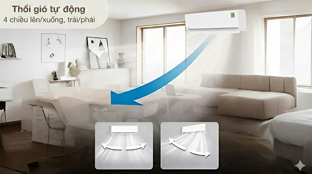 Tận hưởng không gian mát mẻ dễ chịu với điều hòa Panasonic CS-XU12BKH-8 Inverter