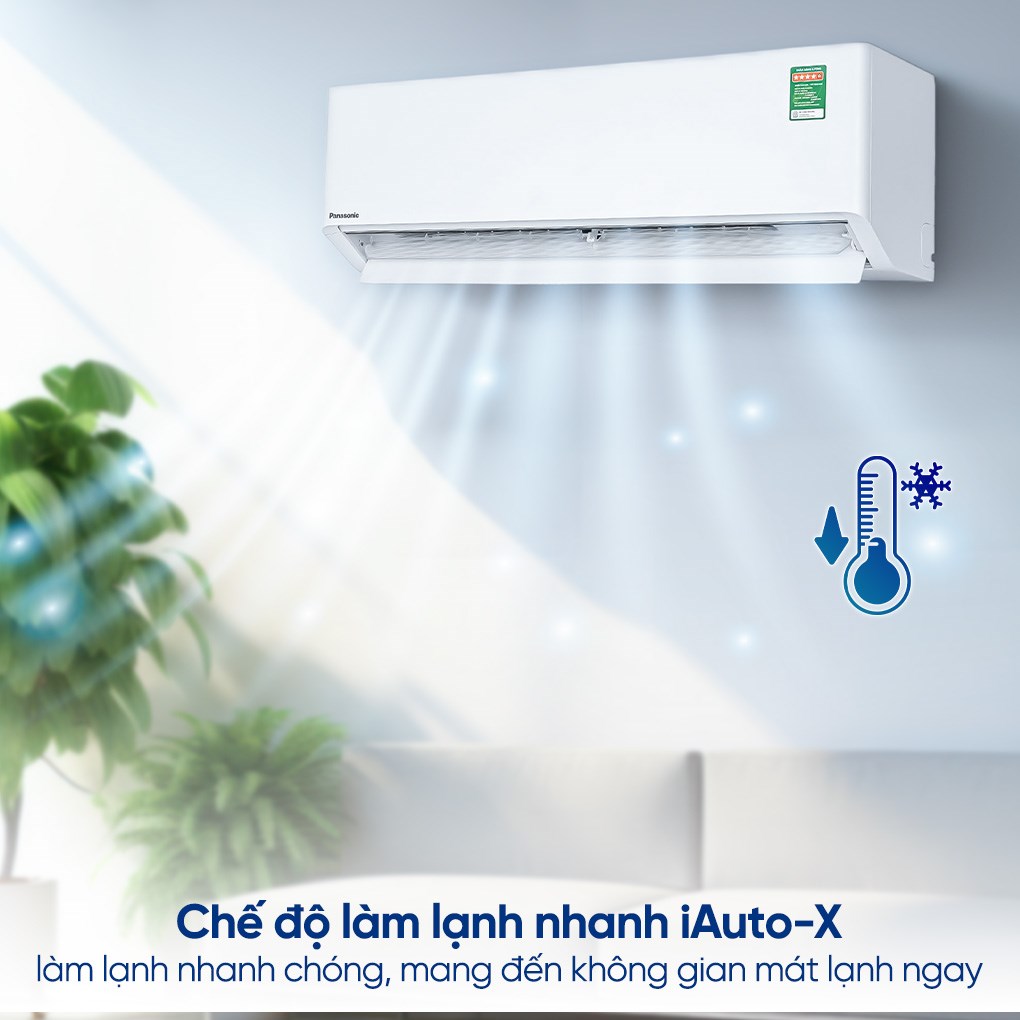 Điều hòa Panasonic 12000BTU XU12BKH-8 làm mát nhanh chóng, dễ chịu