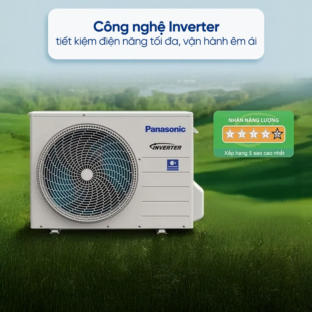 Điều hòa Panasonic CS-U9BKH-8 tiết kiệm điện vượt trội, vận hành êm ái